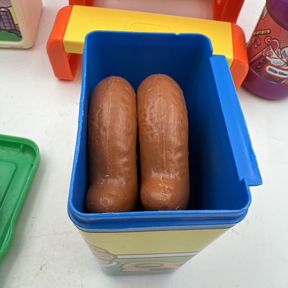 Little Tikes Vintage Toy Food‎ Lot Fisher Price Play Pretend Pizza Juice Table - Picture 8 of 15